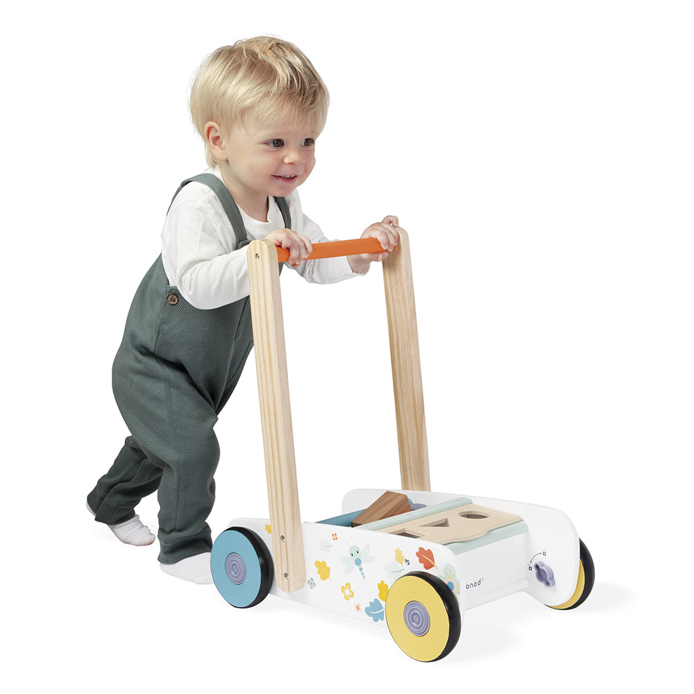 Carrito para caminar con cubos de madera Pure : Balancines