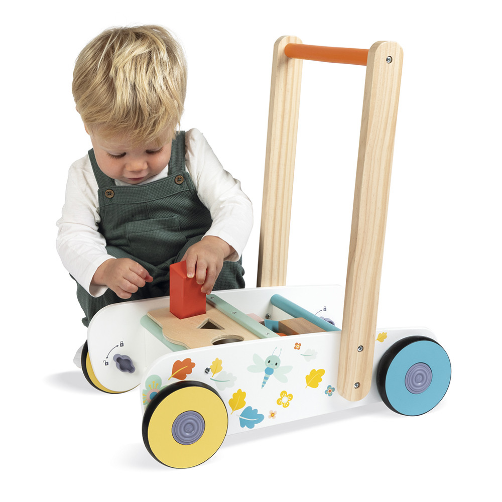 Carrito para caminar con cubos de madera Pure : Balancines