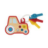 Porte-clés Tracteur Sonore et Lumineux (bois)
