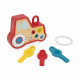 Porte clés tracteur avec clés pop-it pour enfant dès 18 mois, coloré, JANOD