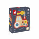 Porte clés tracteur avec clés pop-it pour enfant dès 18 mois, coloré, JANOD