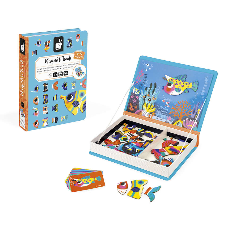 Tropical Fish Magnéti'book , 30 magnets : Educational magnetic games ...