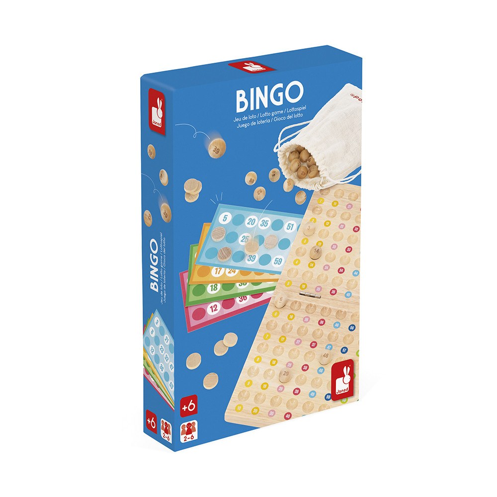Jeu de Bingo en bois : Jeux de mémoire & d'associations - J03028