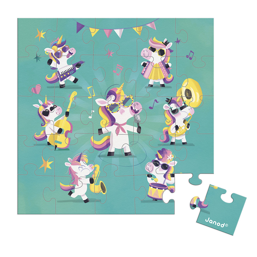 Puzzle Pirate Janod - Puzzle Enfant Dragons 54 Pièces - Jeu Educatif Motricité Fine Et