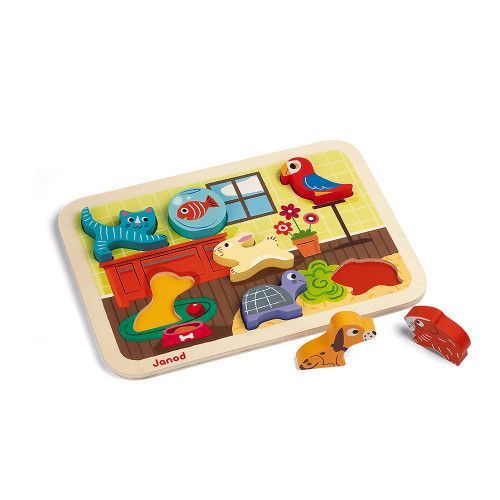 Chunky Puzzle Animaux 7 pcs (bois)