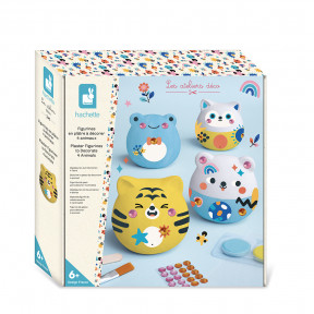 Kit creativo - 6 animali in gesso da decorare