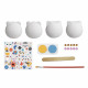 Kit créatif 4 figurines en plâtre à décorer, loisir créatif pour enfant dès 6 ans JANOD