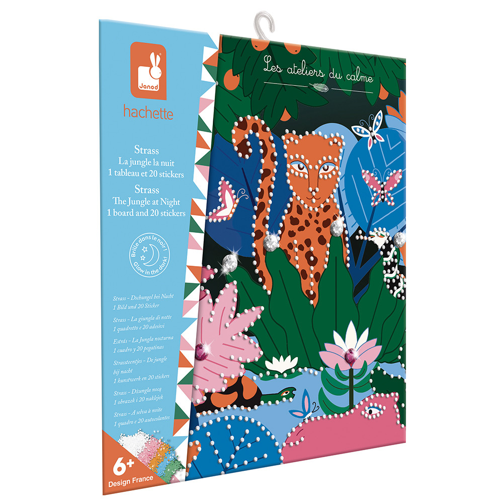 Janod Coffret Peinture Magique Forêt – 6 Tableaux à Colorer à L'eau, Pinceau Réservoir – Motricité Fine Et Concentration Dès 6 Ans – Les Ateliers Du Calme