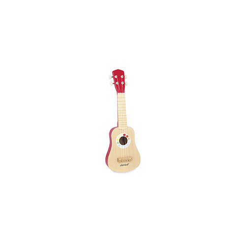 Youkoulélé Confetti en bois, ukulélé, imitation instrument de musique, éveil sonore musical, guitare, pour enfant dès 12 mois JA