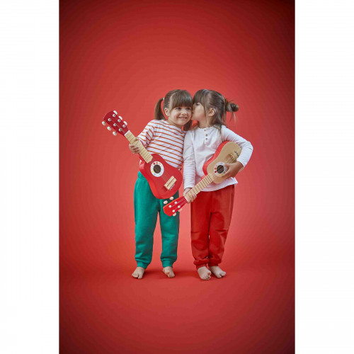 Youkoulélé Confetti en bois, ukulélé, imitation instrument de musique, éveil sonore musical, guitare, pour enfant dès 12 mois JA