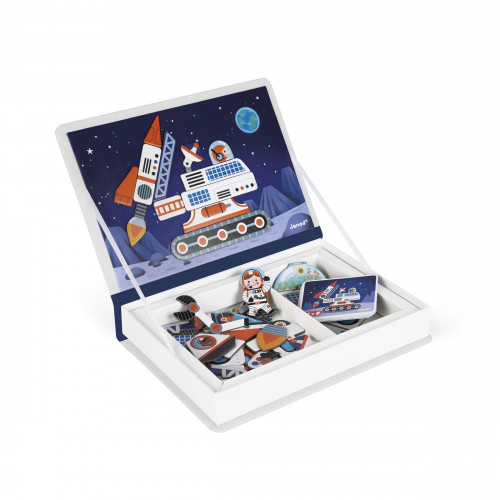 Magnéti'book Cosmos, 52 magnets, magnétique, aimants, espace, planètes, éveil pour enfant dès 3 ans JANOD