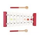 Set musical Confetti en bois, instruments imitation musique, éveil sonore, pour enfant à partir de 2 ans JANOD
