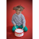 Tambour Confetti en bois, éveil sonore musical, imitation instrument de musique, pour enfant à partir de 2 ans JANOD
