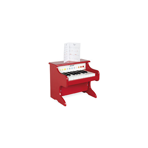 Mon premier piano électronique en bois, imitation instrument de musique, éveil sonore musical, pour enfant dès 3 ans JANOD