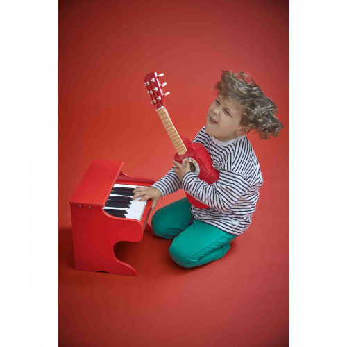 Mon premier piano électronique en bois, imitation instrument de musique, éveil sonore musical, pour enfant dès 3 ans JANOD