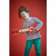 Ma Première Guitare Confetti en bois instrument musique rouge enfant à partir de 3 ans