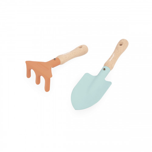 Set d'outils de jardinage en bois et métal, plein air, imitation jardin, pour enfant à partir de 3 ans JANOD