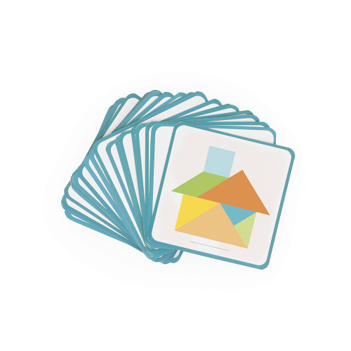 Le Tangram - Essentiel en bois, éducatif, formes, éveil motricité, pour enfant à partir de 2 ans JANOD