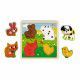 Puzzle tactile Premiers Animaux 4 pcs (bois)