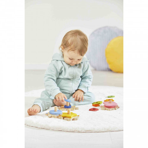 Tortues des Formes I wood en bois, éveil motricité, puzzle, pour enfant à partir de 18 mois JANOD