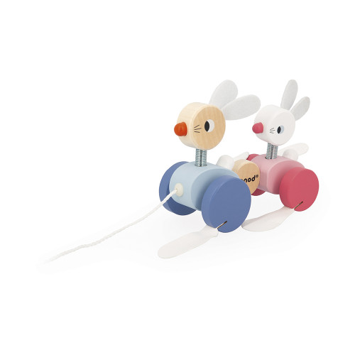 Lapins à promener (bois)