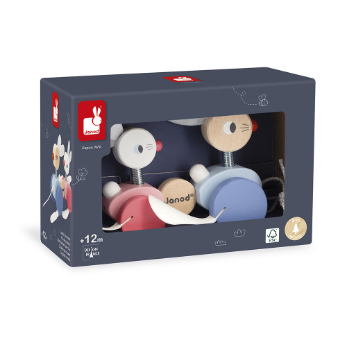 Lapins à promener (bois)