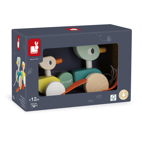 Canard Family à promener (bois)