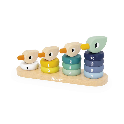 Empilable duck Family Zigolos (bois)