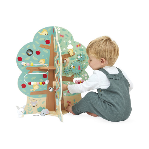 Arbre en bois multi-activité 20 activités pour enfant dès 1 an JANOD