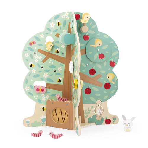 Arbre en bois multi-activité 20 activités pour enfant dès 1 an JANOD