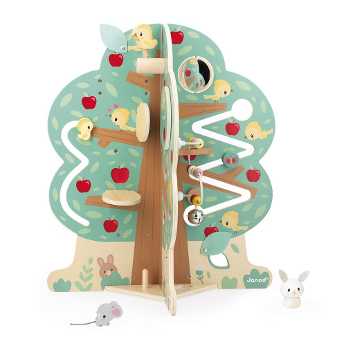 Arbre en bois multi-activité 20 activités pour enfant dès 1 an JANOD