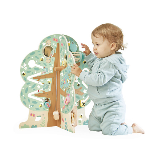 Arbre en bois multi-activité 20 activités pour enfant dès 1 an JANOD