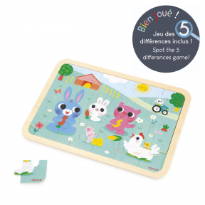 Wooden puzzle At the farm 24 pieces