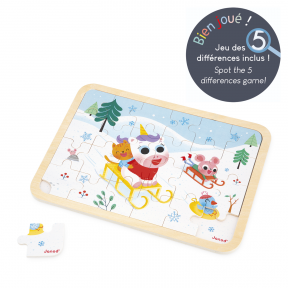 Puzzle in legno di montagna 24 pezzi