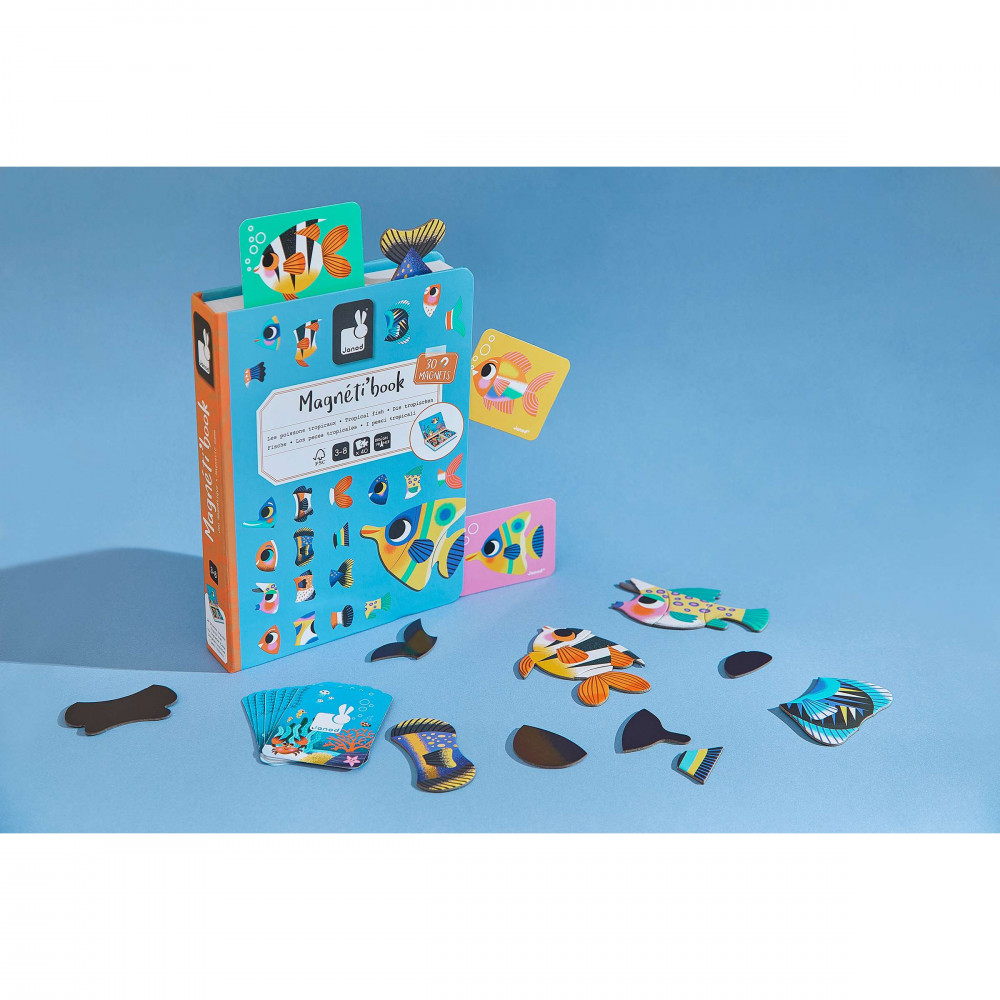 Tropical Fish Magnéti'book , 30 magnets : Educational magnetic games ...
