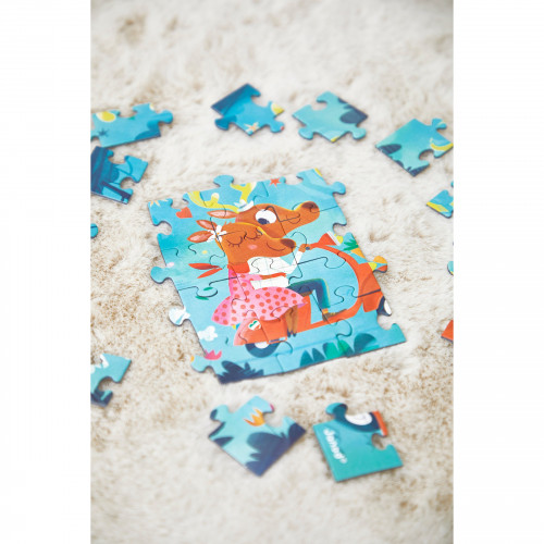Carte puzzle en carton thème dolce vita, 25 pièces JANOD