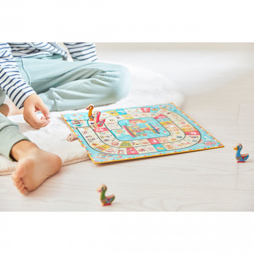 Coffret multi-jeux carrousel  en bois et en carton, 6 jeux inclus pour enfant dès 5 ans JANOD