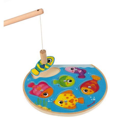 Puzle Magnético / Juego de Pesca Speedy Fish (madera) : Puzles Janod - J07088 - Puzles magnéticos Janod