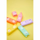 5 mini surligneurs couleurs pastels animaux pour enfant dès 6 ans JANOD
