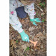 Set de jardinage pour enfant, en métal et en bois massif, coloré, pelle et râteau JANOD