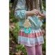 Loupe de poche rotative en bois pour enfant dès 3 ans, grossit 3x