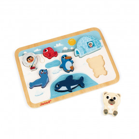 Violette Chicken Puzzle 9 Pieces Wood Violette Chicken Puzzle 9 Pieces Wood