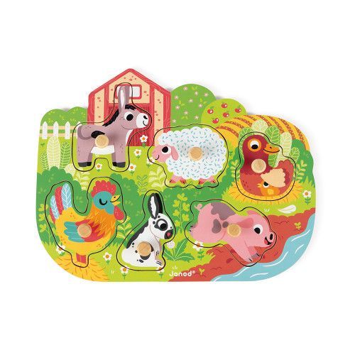 Puzzle en Bois Animaux Parc - À Plage - X 2 Enfants Jouets 6-8 Ans Neuf