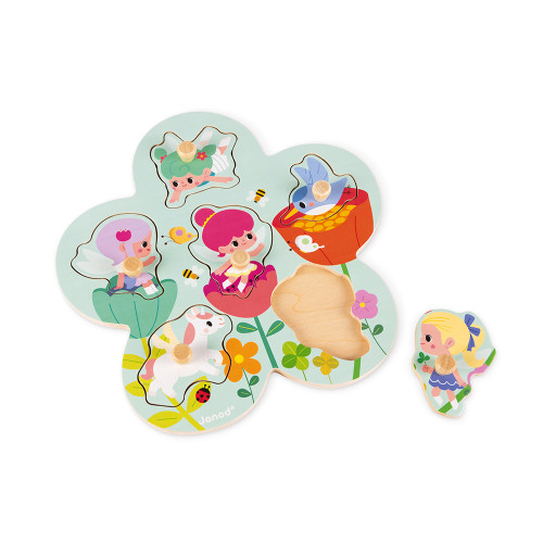 Details about   Janod HAPPY FAIRIES PUZZLE Wooden Toy NEW