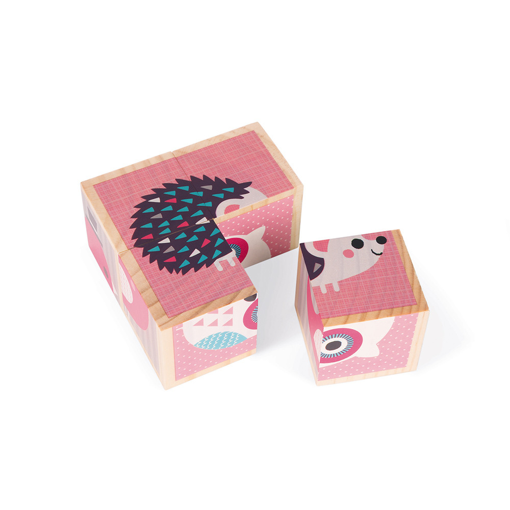 Cubes bois Pyramide Baby Forest - Janod - Polipetitpois