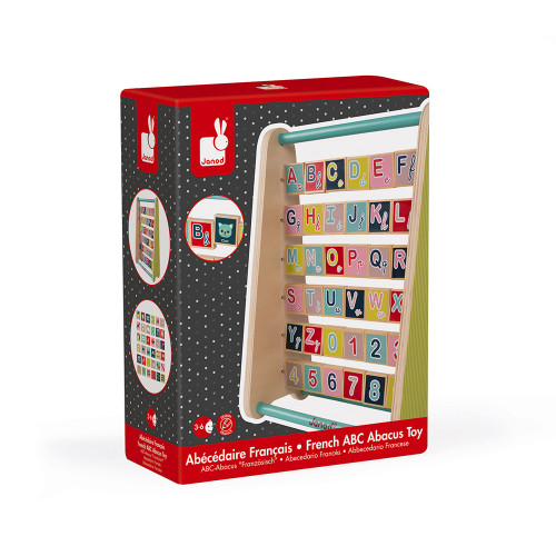 Baby Forest Abc Abacus Toy French Version Wood