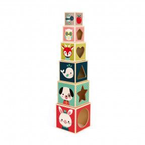 Baby Forest Piramide 6 Cubi (legno)