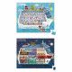 Valisette 2 puzzles bateau de croisière 100 et 200 pcs