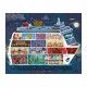 Valisette 2 puzzles bateau de croisière 100 et 200 pcs