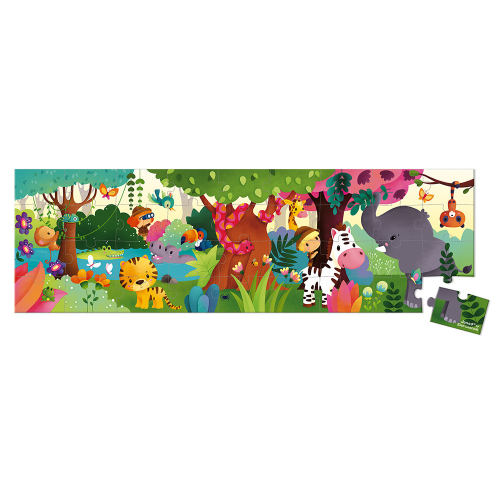 Puzzle Didactica Incorniciati - Animali della giungla – Bottega Ludica
